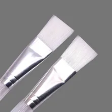 10 шт акварельные кисти, прозрачные цветные плоские кончики, акварельные кисти для рисования, ручки для школы, канцелярские товары для рукоделия