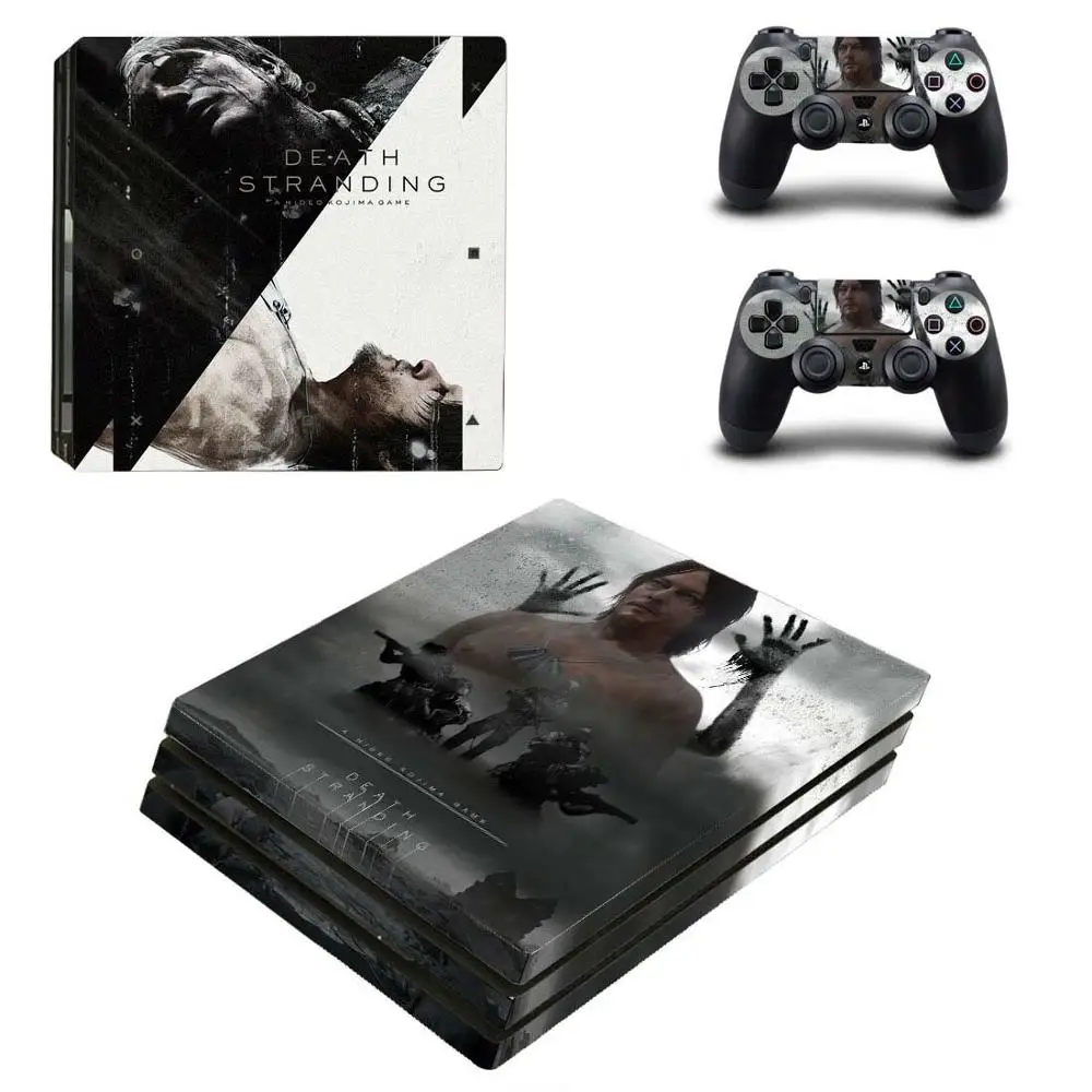 Death Stranding PS4 Pro наклейка для кожи Play station 4 Pro Pegatinas наклейка s для игровой консоли 4 Pro и двух контроллеров - Цвет: YSP4P-3569