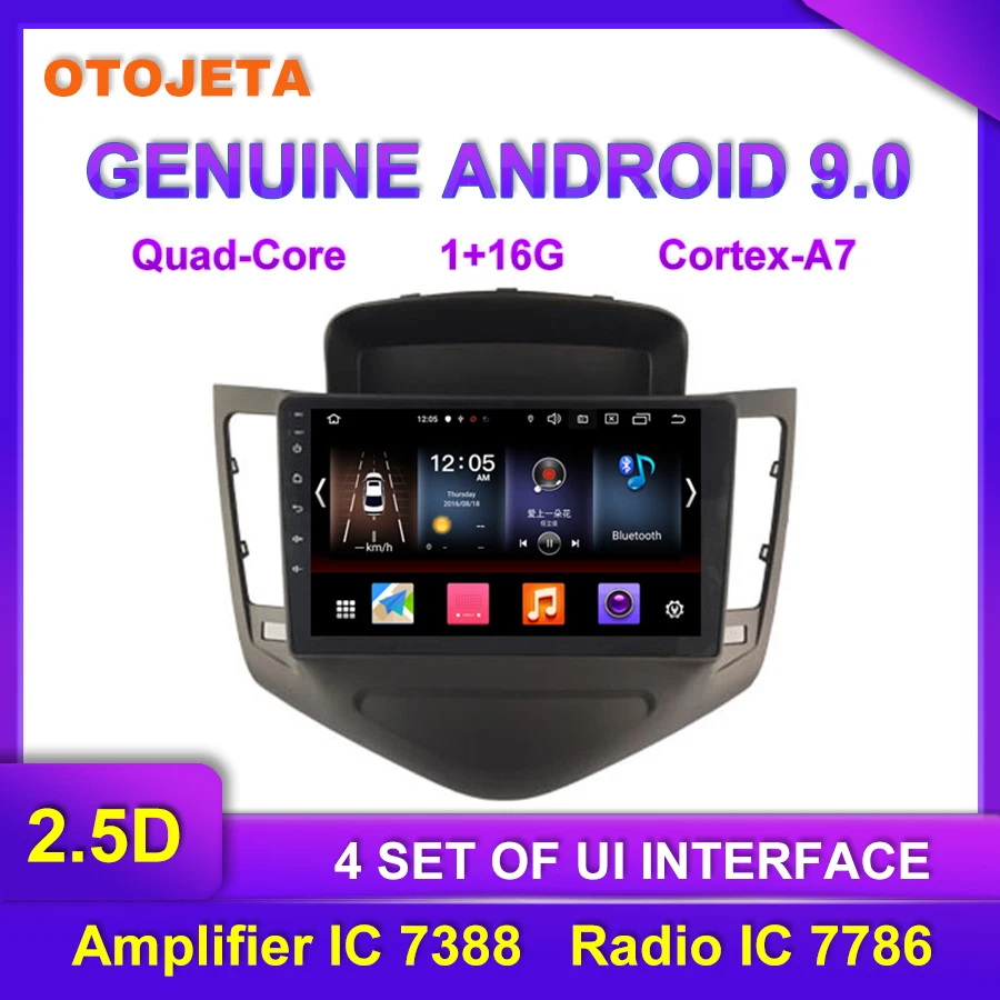 

Factory direct sale OTOJETA Android 9.0 Car Multimedia Radio For Chevrolet CRUZE 2010 GPS Bluetooth Navigation tape recorder