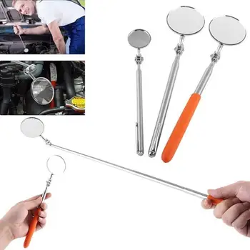 

Telescoping Inspection Round Mirror Extending Car Angle View Pen Hand Tools Set Auto Telescopic Detection Lens
