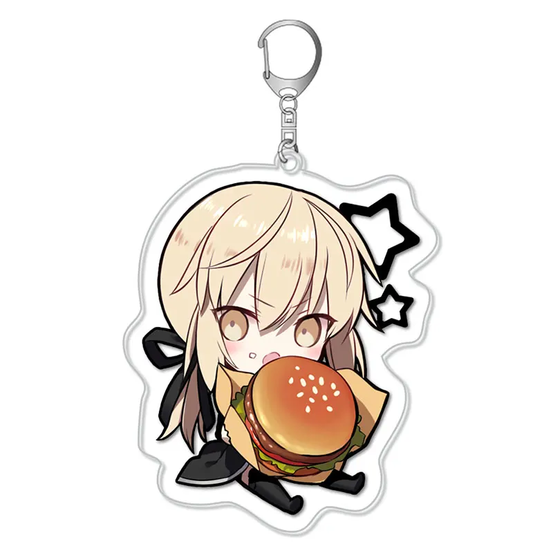 Аниме Fate/Большой заказ FGO косплей реквизит Kawaii Saber линейка Мститель Жанна д 'Арк альтер кулон акриловый брелок игрушки подарки
