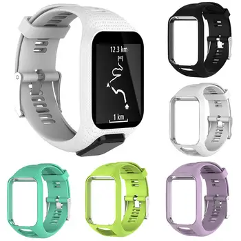 

Universal Silicone Replacement Watchband Strap Silicone strap smart watch Bracelet bracelet for TomTom 2 3 Series/Runner 2 3