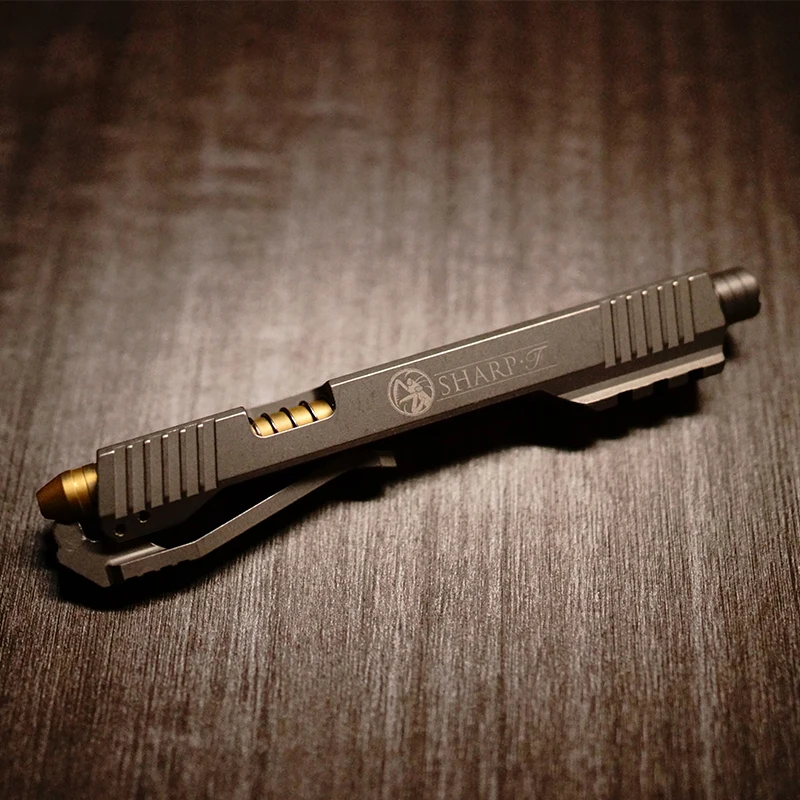 Tactical Equipment TC4 Titanium Alloy Siphon Tactical Pen Self-defense Multifunctional Window Breaker afbeelding