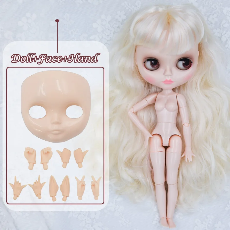 Neo Blyth кукла NBL Заказная блестящее лицо, 1/6 BJD шарнирная кукла Ob24 кукла Blyth для девочки, игрушки для детей YM04 - Цвет: FHYM12