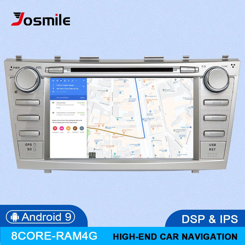 4GB 2 Din Android 9 dvd-плеер автомобиля для Toyota Camry 2007 2008 2009 2010 2011 Aurion 2006 мультимедиа gps-навигация, радио, стерео