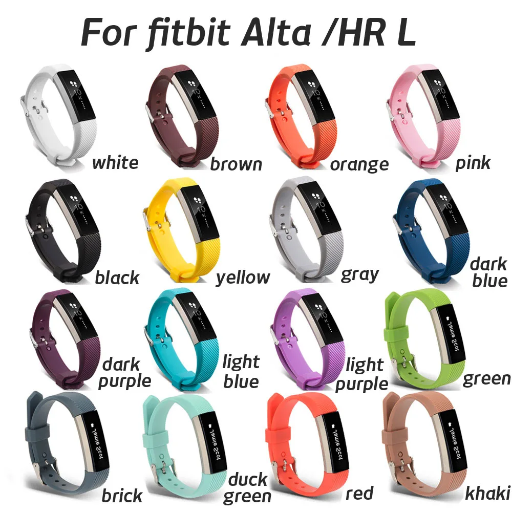 Ремешок силиконовый для часов Fitbit Alta HR сменный резиновый спортивный браслет с