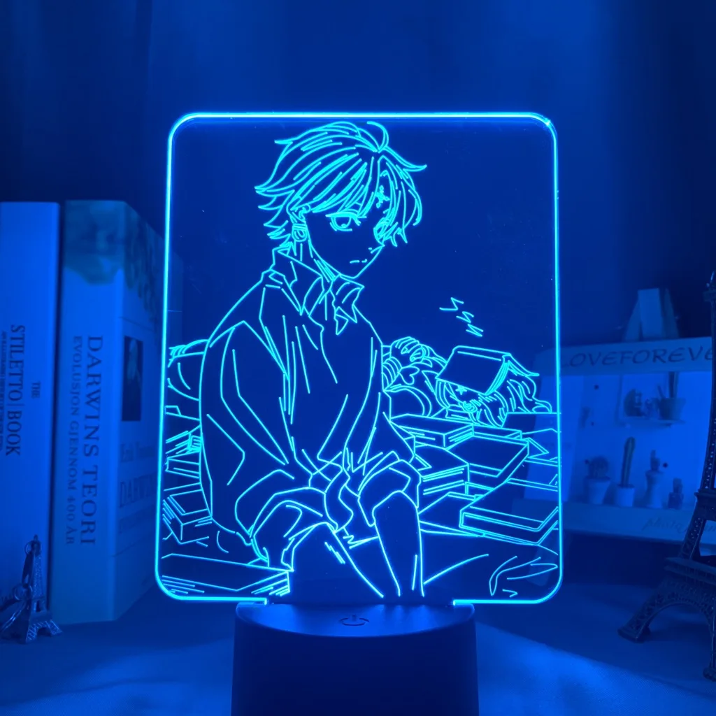 Hunter para Decoração do Quarto Presente de Aniversário Hisoka e Kulolo Anime Hunter x Nightlight Acrílico Lâmpada Noite Hxh 3d Led Luz 6 Online shopping