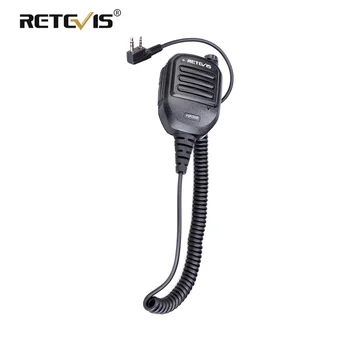 

Retevis HK008 2 Pin Handheld Rechargeable Mic Speaker Adjustable Volume For Kenwood Retevis RT3S RT3 RT22 Walkie Talkie C9121A