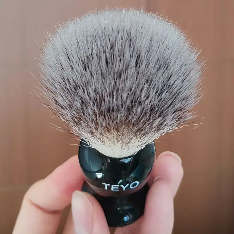 Щетка для бритья TEYO из синтетического волокна с черной ручкой смолы идеально