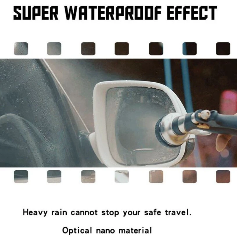 2Pieces Rainproof Car Rearview Mirror Film Sticker Anti-fog Protective Film Rain Shield Replacement stickers on all car