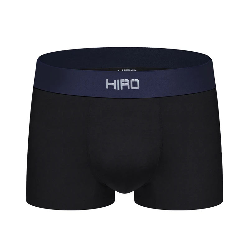 HIRO сексуальное мужское нижнее белье сетчатые трусы-боксеры Cueca мужские трусы набор носков до лодыжек нижнее белье для мужчин Высокое качество G01 - Цвет: Black