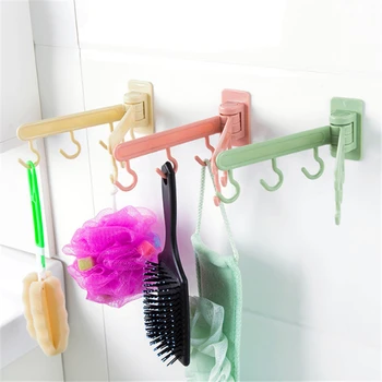 

Multifunction Wall Seamless Hooks Refrigerator Suction Sucker Hooks Rails Kitchen Sundries Tableware Storage Racks Rotate Hooks