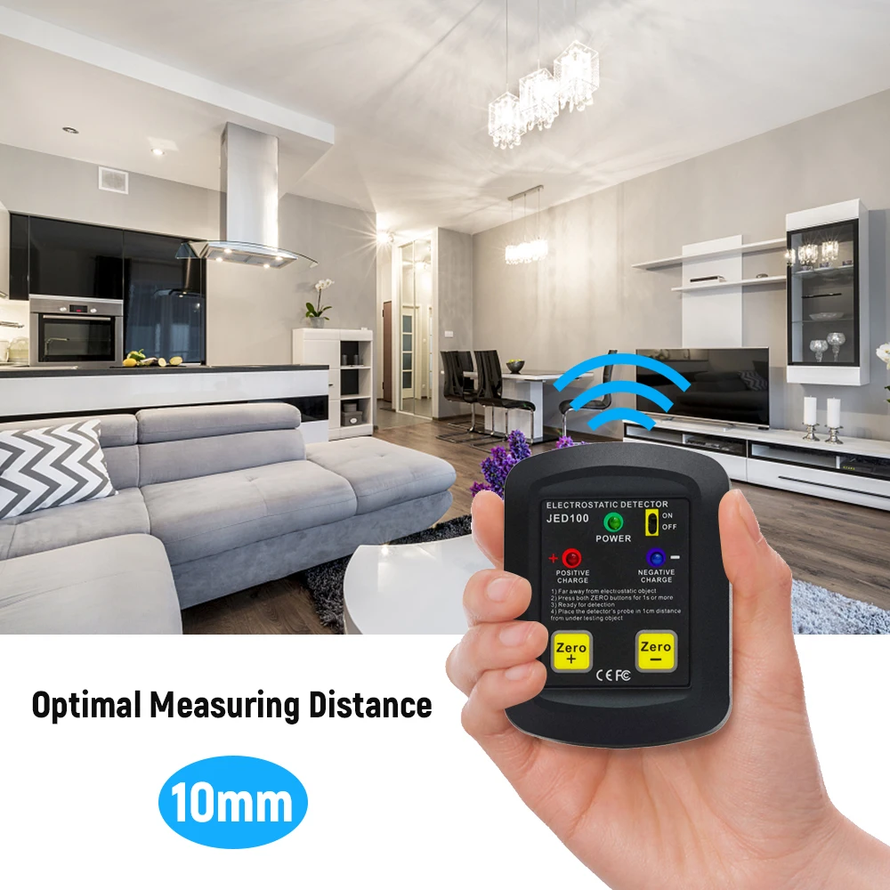 Palm-size Electrostatic Detector Portable Tester Analyzer 100V~20KV ESD Test Meter Gauge | Инструменты