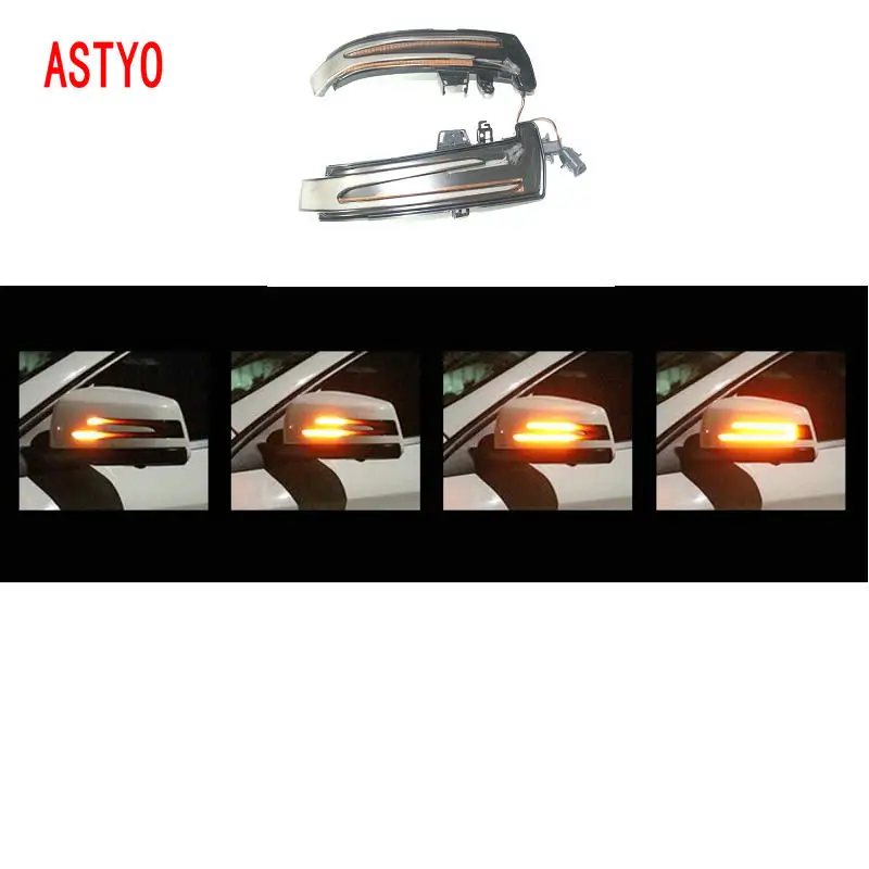 

ASTYO LED Dynamic Turn Signal Rearview Mirror Indicator Blinker Light For Benz A B C E S CLA GLA CLS W176 W246 W204 W212 X156