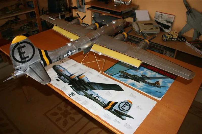 93*65 см B29 супер Aerial Fortress Bomber самолет DIY 3D бумажная карточка модель Конструкторы строительные игрушки развивающие