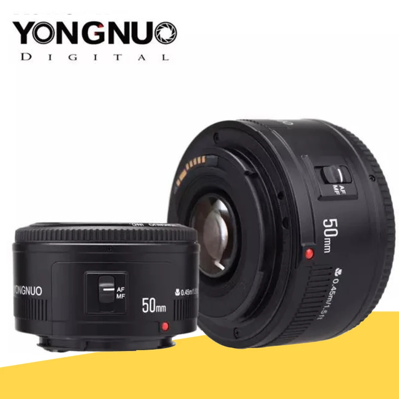 Объектив YONGNUO YN50mm F1.8 YN EF 50 мм объектив YN50 апертура с автофокусом для зеркальных