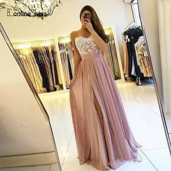 

Bbonlinedress Prom Dress Embroidery A-Line Spaghetti Strap Backless Long Formal Gowns Evening Dress vestidos de fiesta de noche