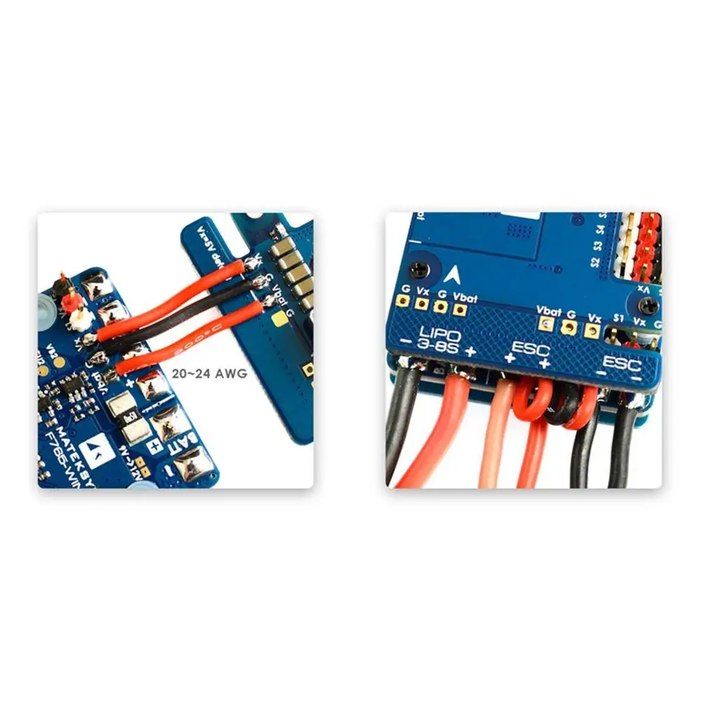 Matek Systems F765-WING STM32F765VI 216 МГц игровые джойстики со встроенным серверный компьютером с экранным меню AT7456E для дрона с дистанционным управлением с неподвижным крылом аксессуары