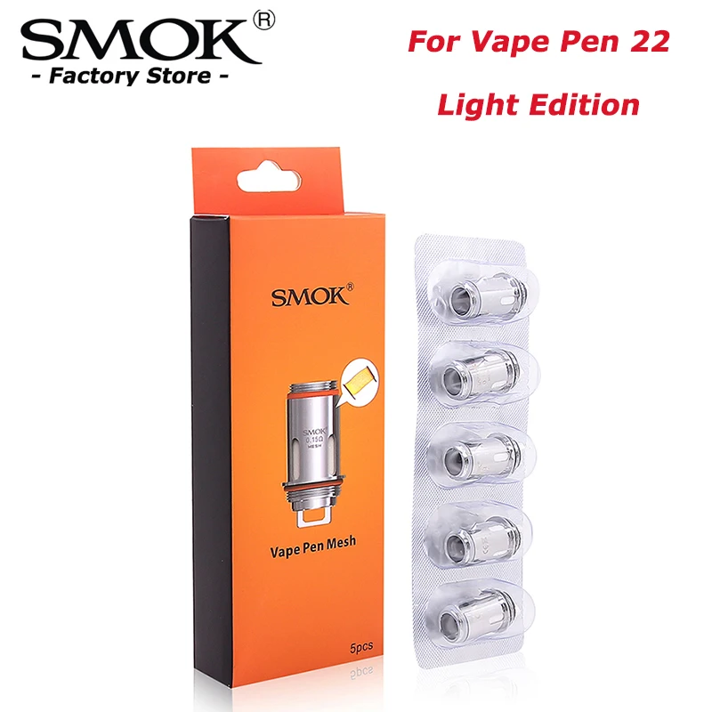 

SMOK Vape Pen Mesh Strip Coil 1.5 ohm Replacement Coil Head Electronic Cigarette Atomizer Core For Vape Pen 22 Light Edition Kit
