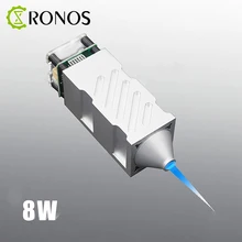 Module Laser 8 watts, tête Laser 450nm pour graveur Laser, outil de coupe du bois, Module TTL Laser bleu, outil plus intelligent