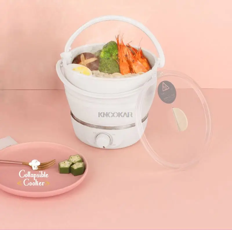 Drizzle Foldable Electric Cooker Travel Pot - Dual Voltage 100V