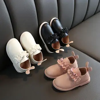 

Spring and autumn new children's shoes Korean girls princess shoes dot bow baby casual sneakers tide