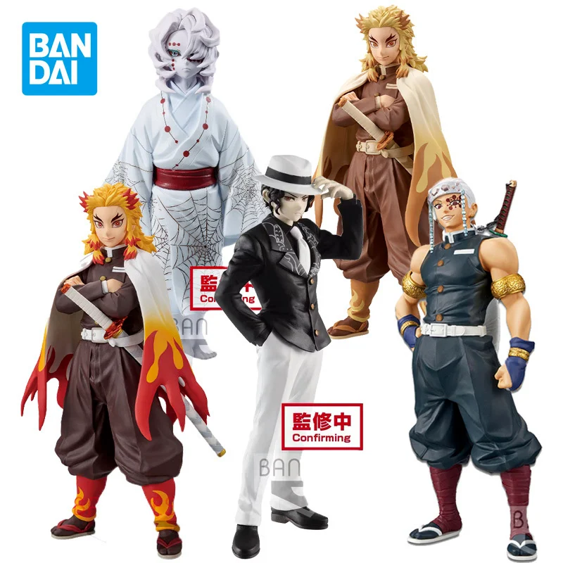 

Bandai Genuine Demon Slayer Rengoku Kyoujurou Kibutsuji Muzan Rui Uzui Tengen Anime Action Figures Kids Toys Gifts For Children