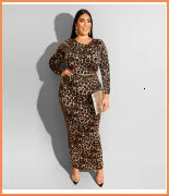 Длинное платье макси размера плюс 4xl 5xl с принтом в виде листьев, женское винтажное элегантное платье с длинным рукавом на осень и зиму, Boho платья, Robe Femme Vestido