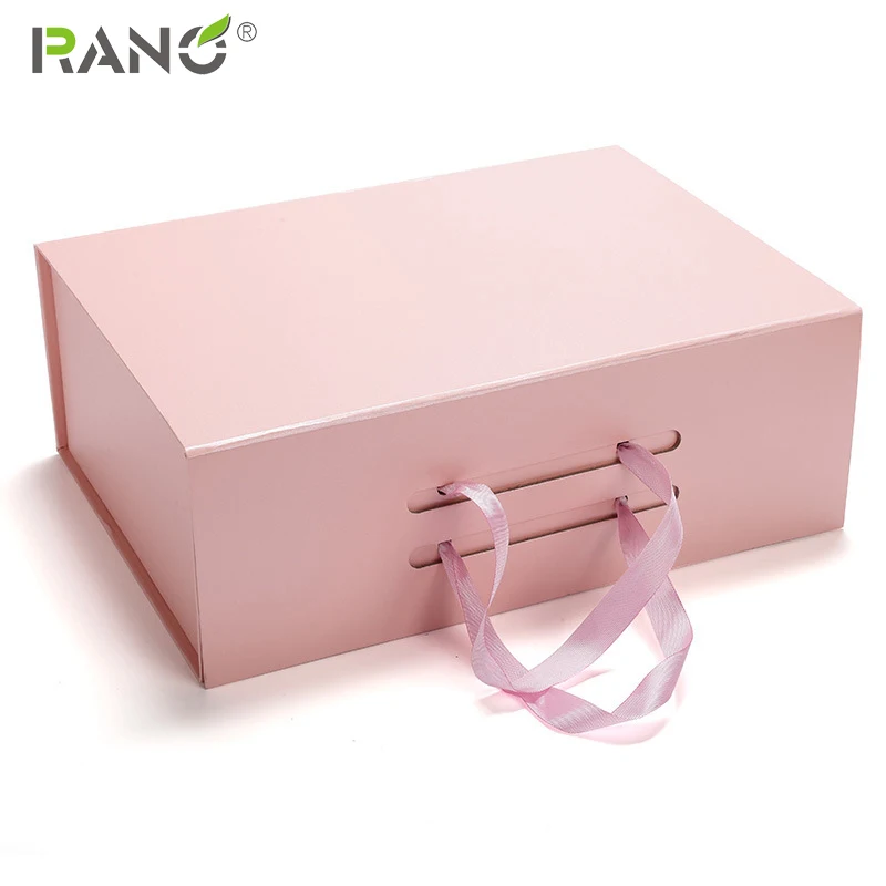 

RANO Luxury black/white/pink / grey strong Gift Paper Cardboard Shoe Foldable Box