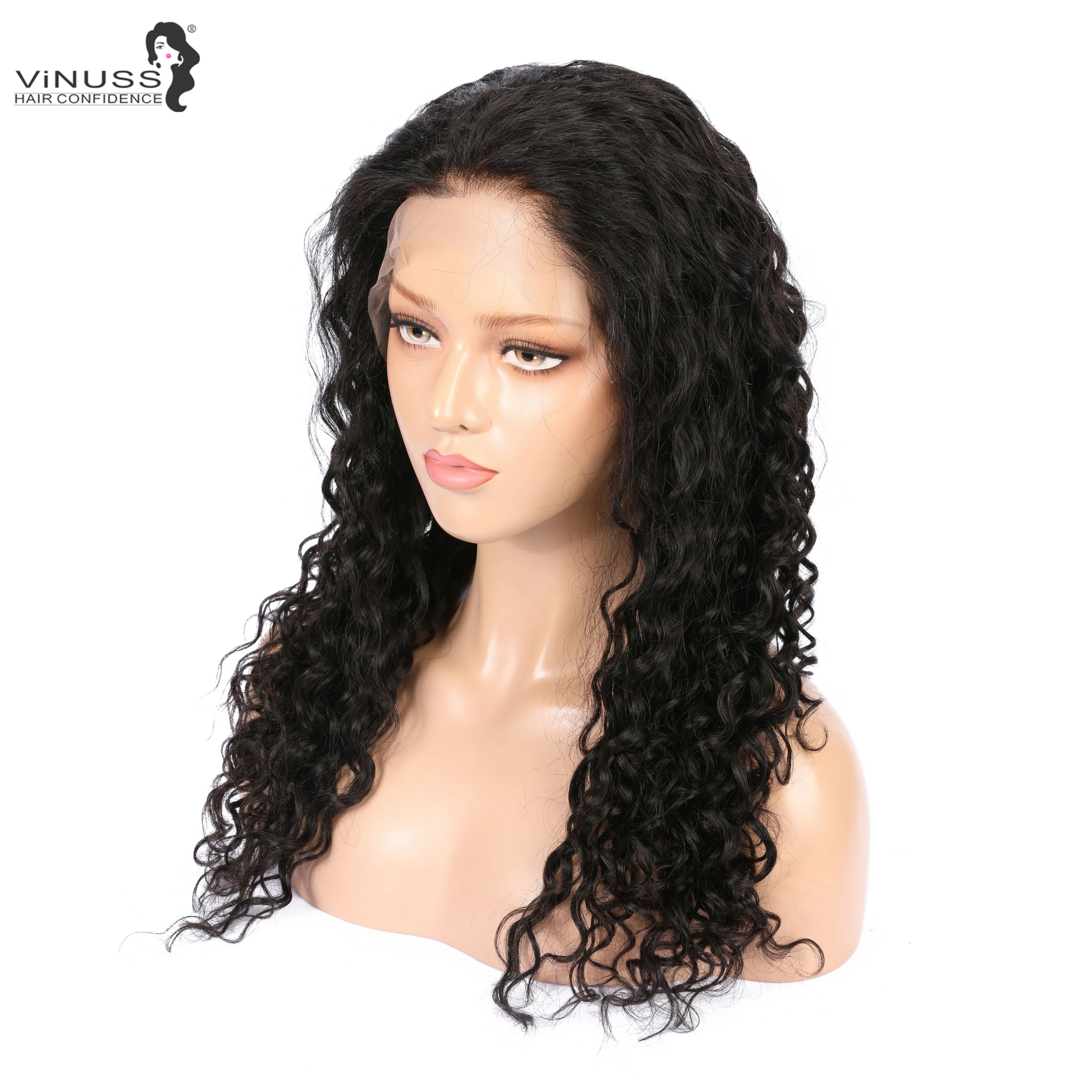 

360 Lace Frontal Human Hair Wigs Brazilian Remy Hair Curly PrePlucked With Baby Hair Lace Wig For Women Bleached Knots Free Part