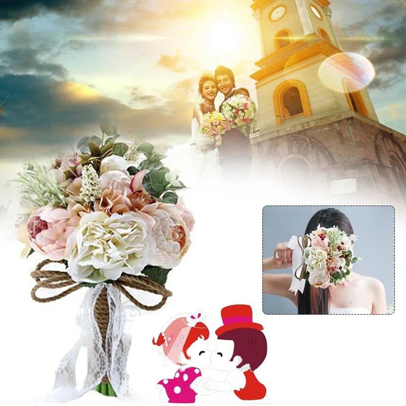 

Elegant Bridal Bouquet Accessories Bridesmaid Simple Designed Party Supplies
