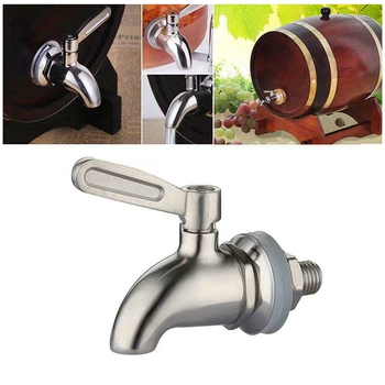 

Stainless Steel 12mm 16mm Dispenser Tap Thread Dia Bottled Water Dispenser Spigot Faucet Bibcocks Wine Barrel Water Faucet