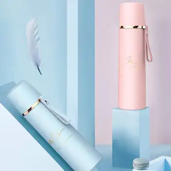 

Portable Stainless Steel Solid Color Leak-proof Bottle Vacuum Insulated Hot Water Large Capacity Water Bott Travel Partner 500ML