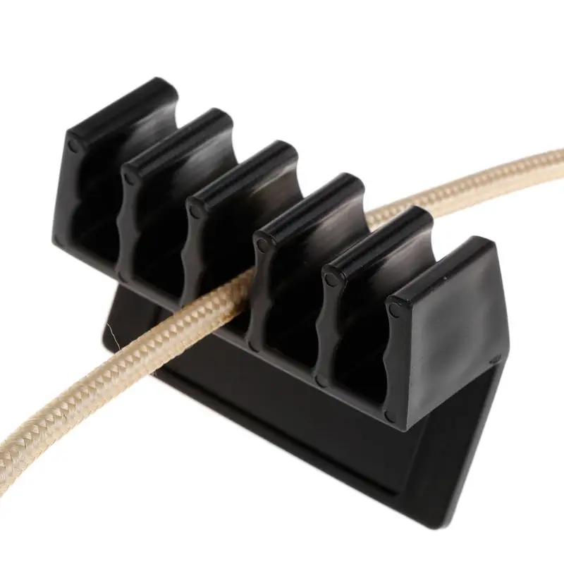 

2PCS Cord Divider Cable Clip Fixer Holder Line Organizer Wire Manager Plastic Self Adhesive Tape Phone Computer Laptop Desktop