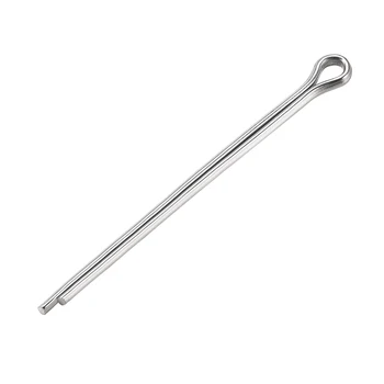 

uxcell 120Pcs Split Cotter Pin 2mm x 35mm 304 Stainless Steel 2-Prongs Spring Cotter Pin Assortment Fasteners Silver Tone