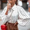 Buy Shirt Top Top-Bubble-Sleeve Simplee Loose Chiffon High-Street-Style Women's Autumn Fashion 4001346445316