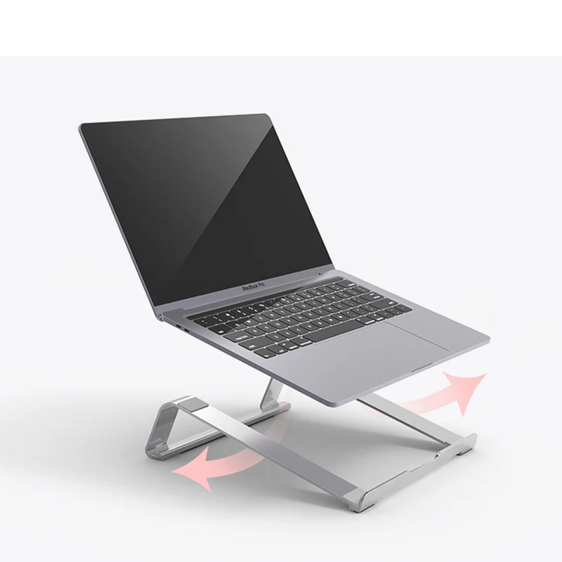  Aluminum Alloy Notebook Stand Portable Laptop Stand Holder For Macbook Air Pro 13 15 Non-slip Silic