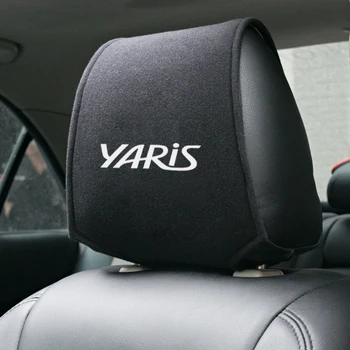

Car Styling for Toyota Yaris 2004 2008 2018 Accessories Car headrest cover 1pcs
