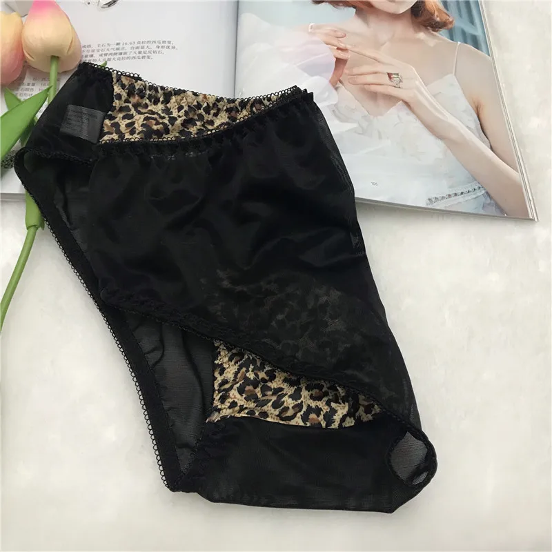 Leopard Print Men's Underwear Sexy Men Briefs Trend Comfortable Breathable Cool Low Waist Panties U Convex Pouch Male Underpants 5