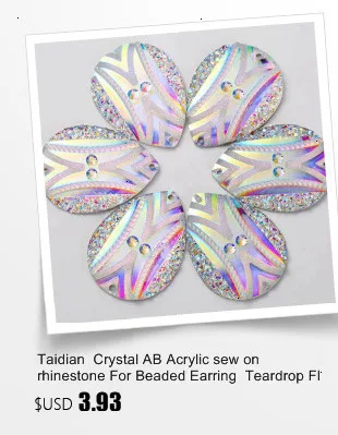 Taidian 25MM Round Resin Flatback Cabochons Bear Paw Rhinestone Gems For Indigenous Beaded Earring 50pieces/bag