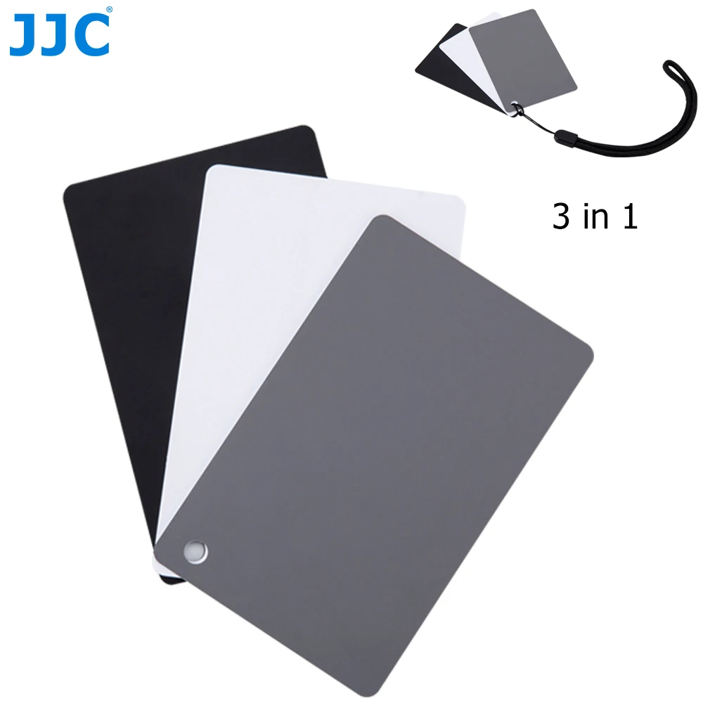 JJC3in118GrayCardWhiteBalanceCardPhotographicCalibrationfor