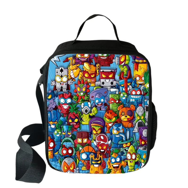 

Super Zings Cooler Lunch Bag Cartoon Girls Portable Thermal Food Picnic Bags for School Kids Boys Lunch Box Tote