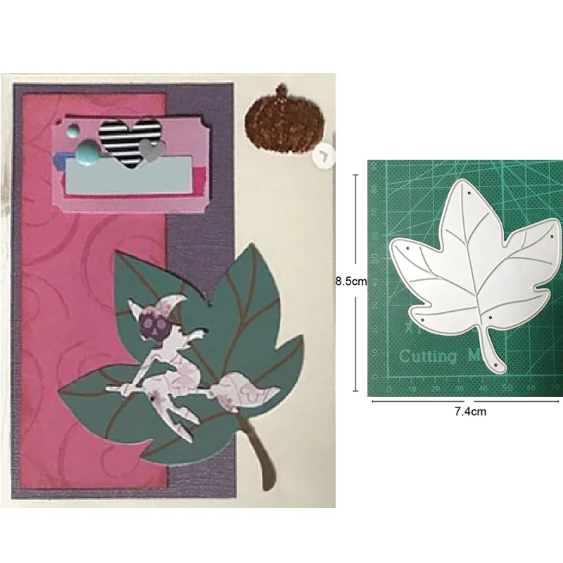 Металлический Трафаретный вырубной штамп пресс-форм в виде кленового листа