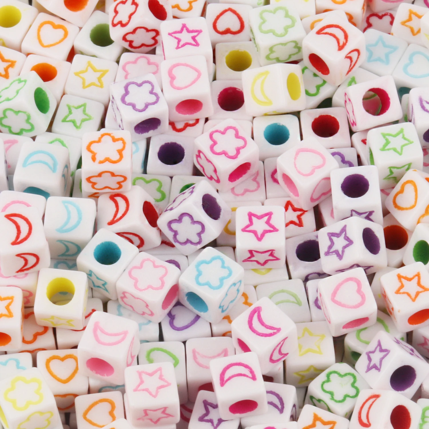 Vibrant Alphabet Acrylic Beads