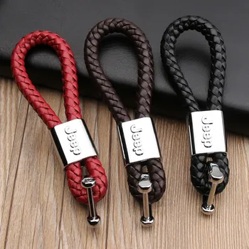 

PU Alloy Keyring For Jeep TJ jk Jl Kl Grand Commander Cherokee Wrangler Renegade Rubicon Compass Key Buckle Chain Accessories