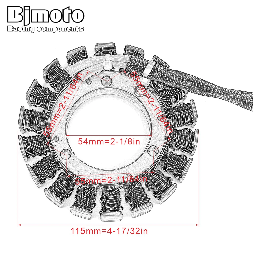 BJMOTO двигатель зажигания обмотка статора генератора для Kawasaki 21003-0003 21003-0012 21003-0092 21003-1359 мото статор магнитные катушки