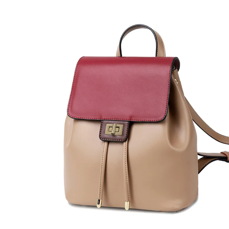 

Fashion contrast style ladies shoulder bag wild bag can be portable one shoulder sh10012