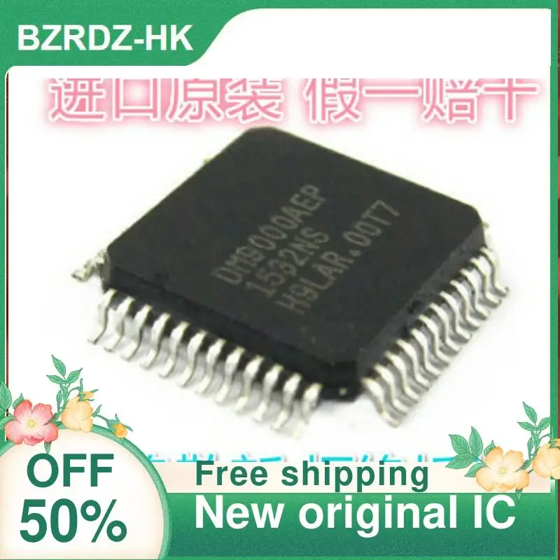 

4 шт., новая оригинальная микросхема контроллера Ethernet DM9000AEP LQFP-48