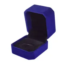 

New Fashion 1 PC Velvet Jewelry Earring Ring Display Storage Organizer Square Box Case Women Gift Organizers Jewelry Boxes