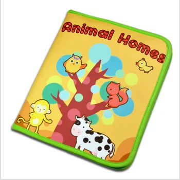 

Kids Animal Homes Cloth Books Newborn Baby Learning Educational Toys Cute Infant Baby Book Ratteles Toy